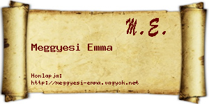 Meggyesi Emma névjegykártya